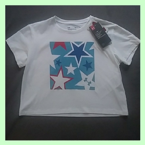 Under Armour Other - 5 for $20! Under Armour girls star themed crop tee